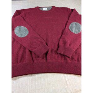 Scappino Sweater Men's Size L‎ Red  Wool Blend Luxury Made In Italy